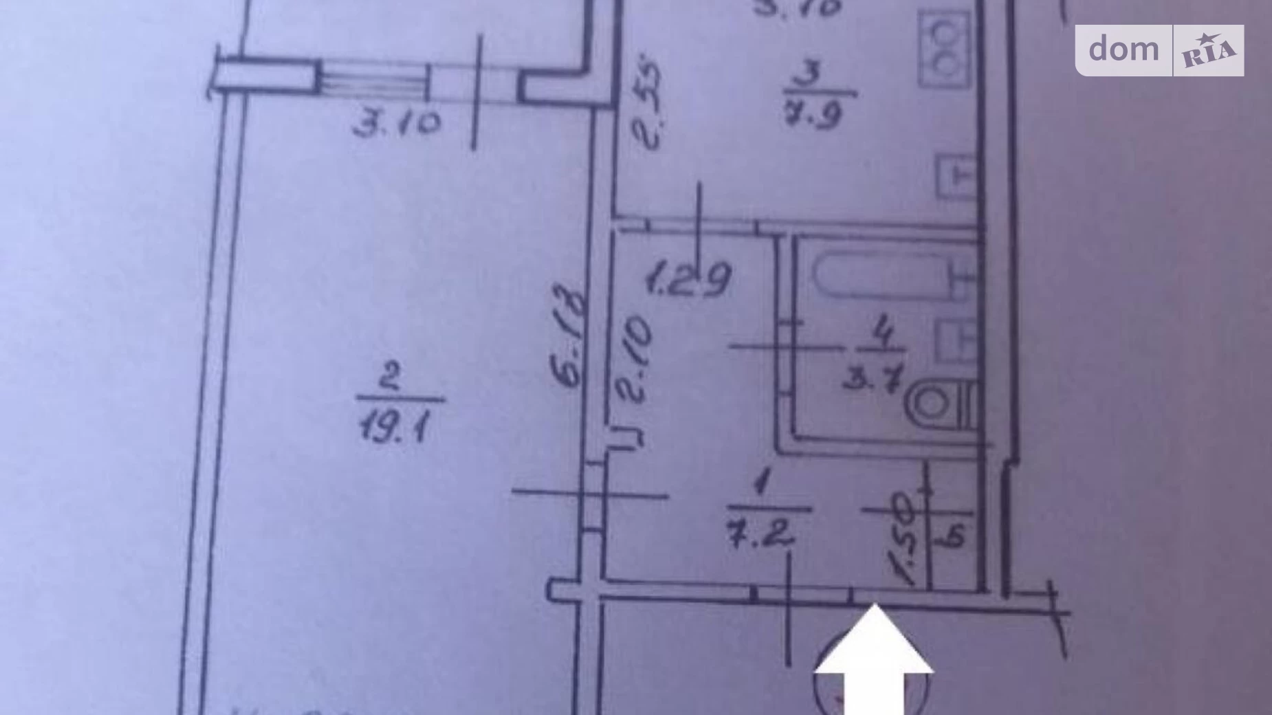 Продається 1-кімнатна квартира 42 кв. м у Харкові, Салтівське шосе, 104А