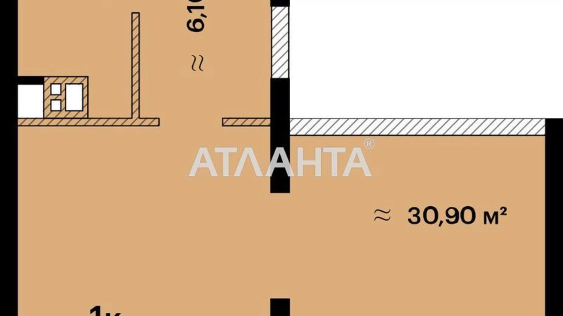 Продається 1-кімнатна квартира 42 кв. м у Одесі, вул. Літературна - фото 5