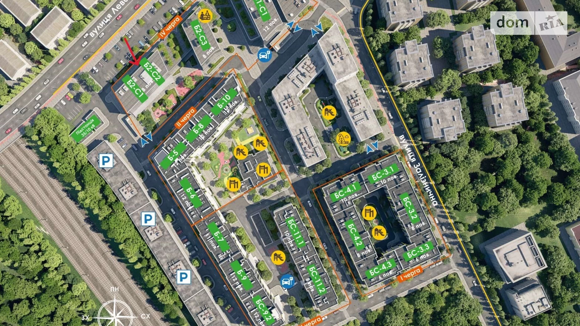 Продается 1-комнатная квартира 44 кв. м в Львове, ул. Левандовская