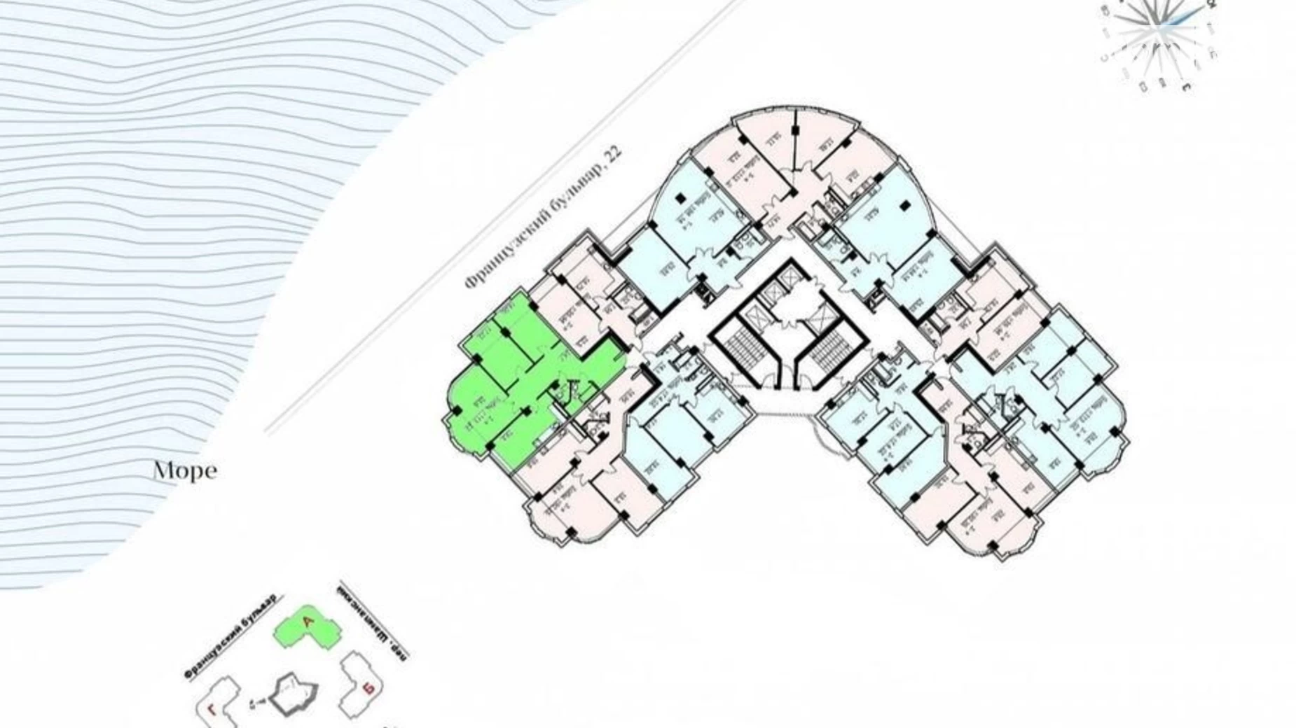 Продается 3-комнатная квартира 117 кв. м в Одессе, бул. Французский, 22/30 - фото 3