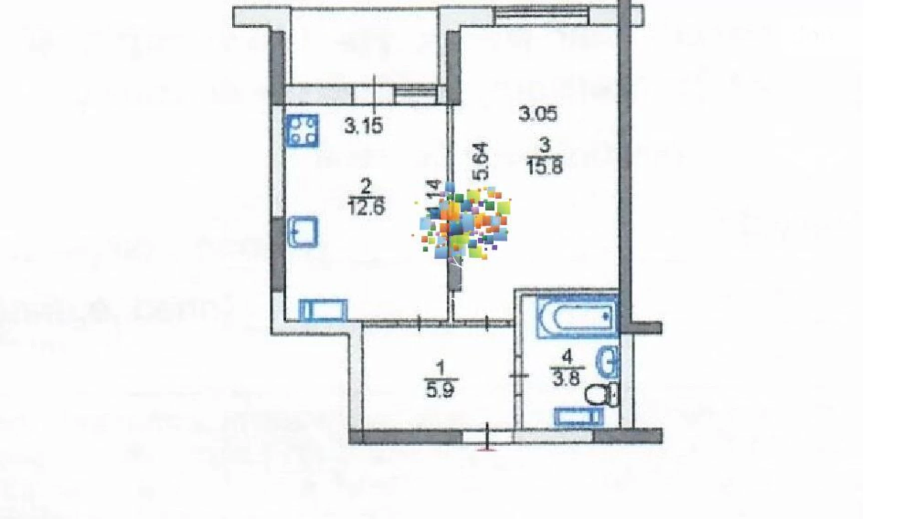 Продается 1-комнатная квартира 40 кв. м в Киеве, ул. Обуховская, 139