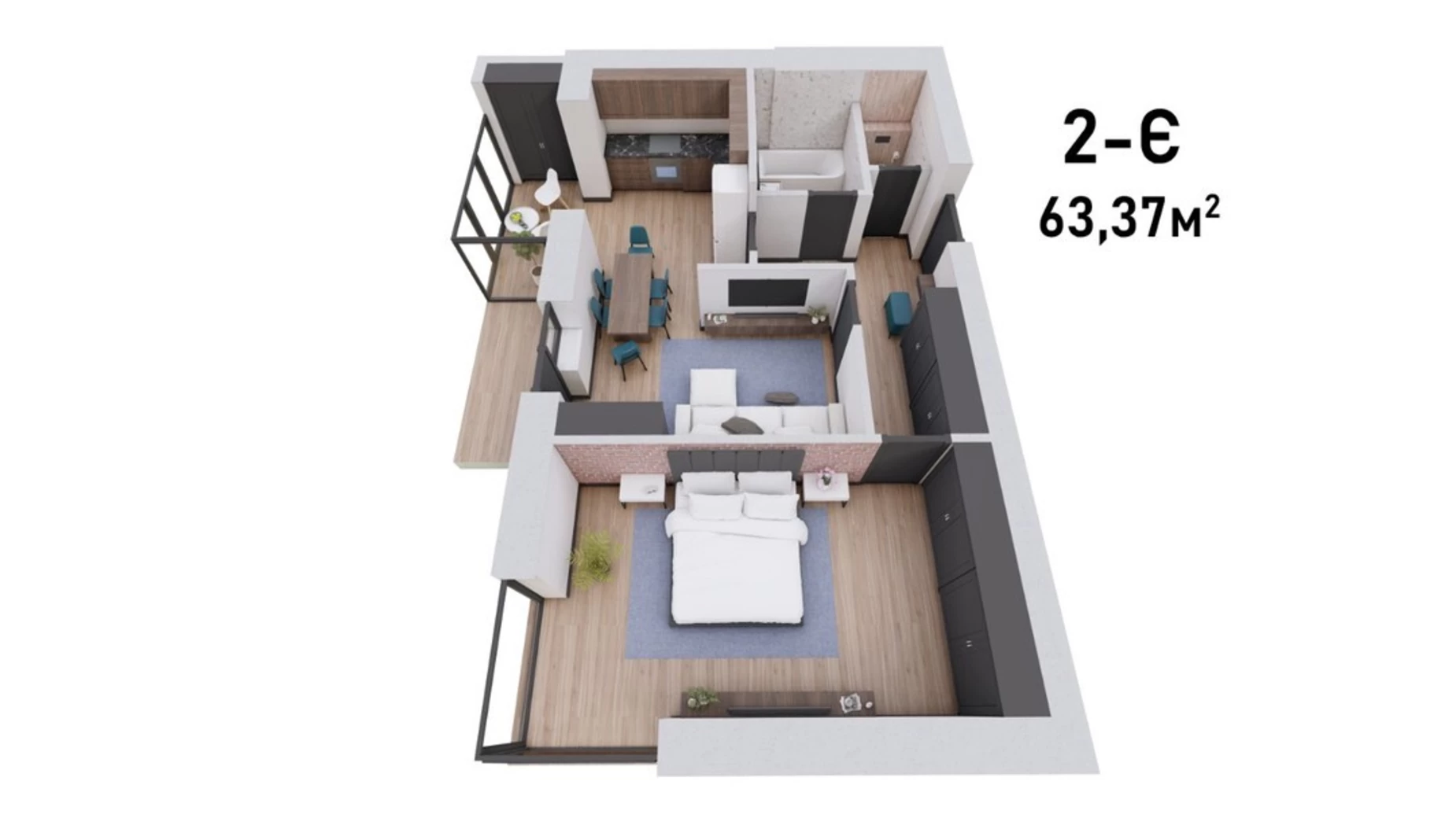 Продается 2-комнатная квартира 63 кв. м в Тарасово, ул. Боголюбская, 116Г