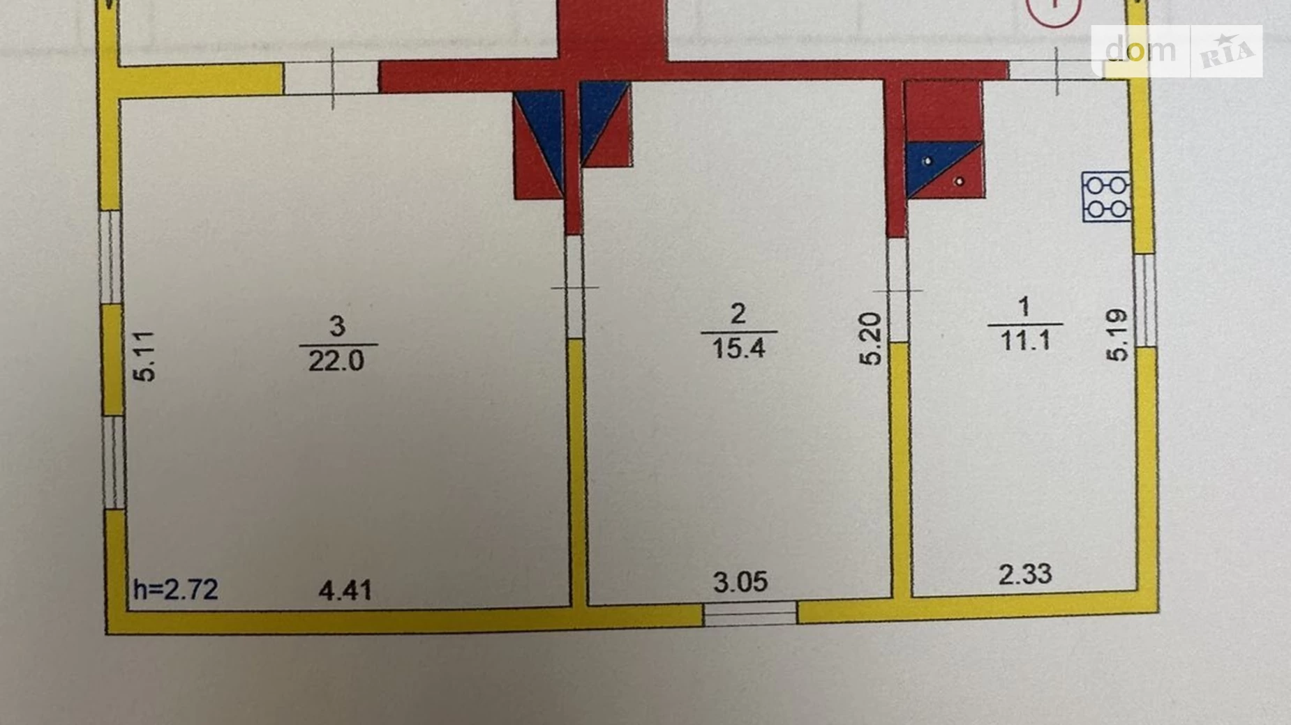 Продається одноповерховий будинок 46.5 кв. м з банею/сауною, пл. Майдан Незалежності, 17