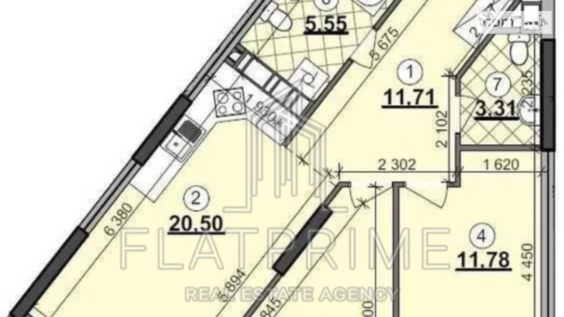 Продается 2-комнатная квартира 77 кв. м в Киеве, наб. Днепровская, 15К