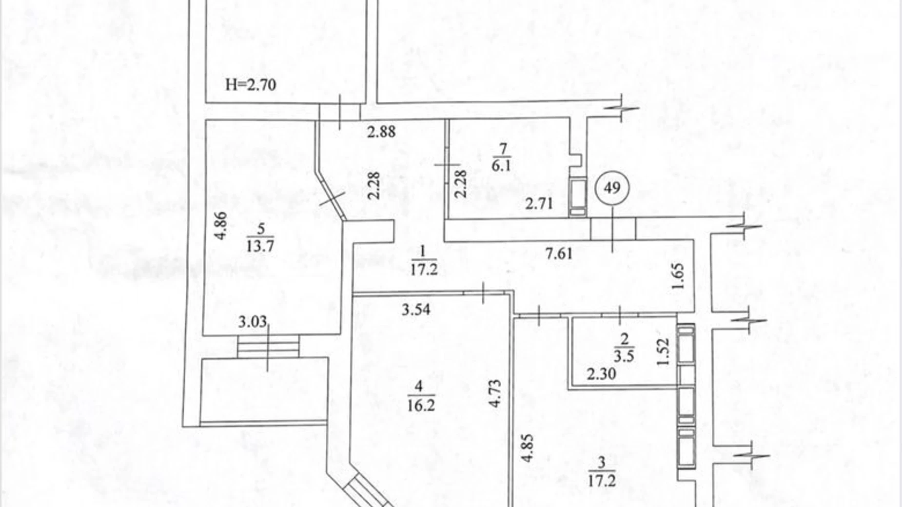 Продается 3-комнатная квартира 99 кв. м в Харькове, ул. Профессорская, 18