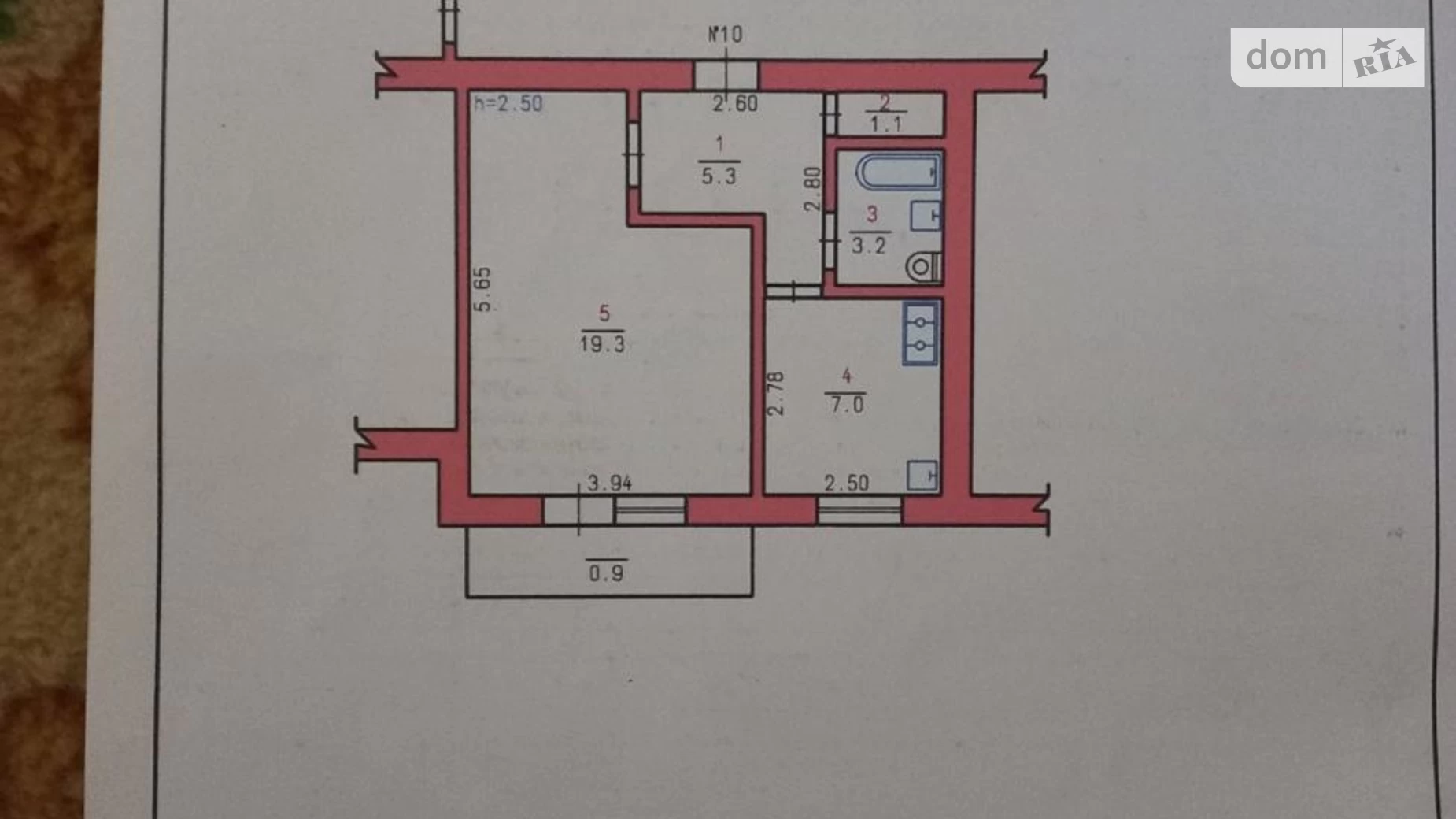 Продается 1-комнатная квартира 36 кв. м в Хмельницком, ул. Каменецкая