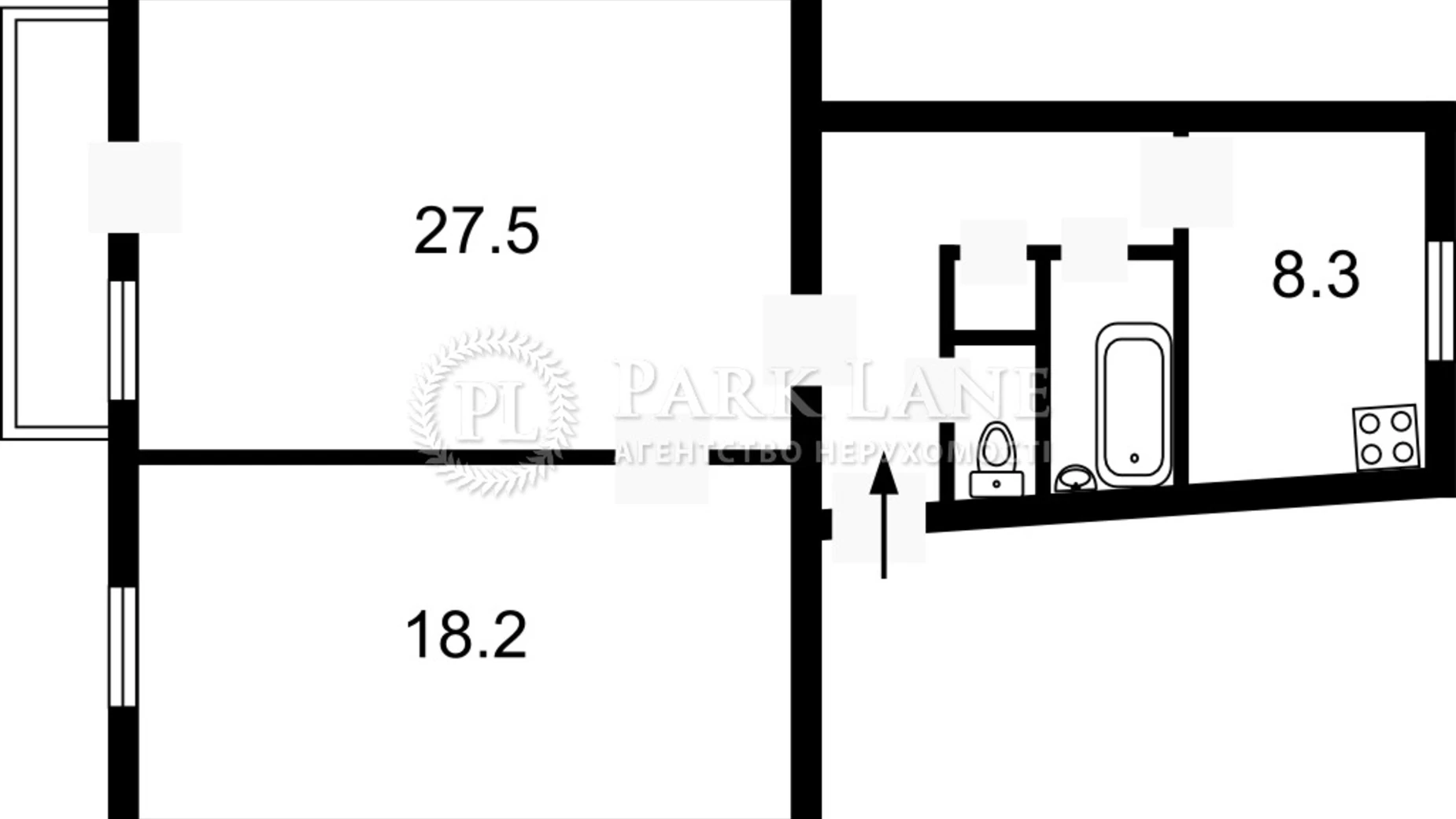 Продается 2-комнатная квартира 68 кв. м в Киеве, ул. Артема, 5Б