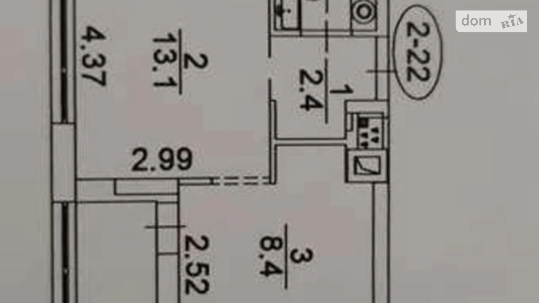 Продается 1-комнатная квартира 30 кв. м в Киеве, ул. Салютная, 2Б - фото 3