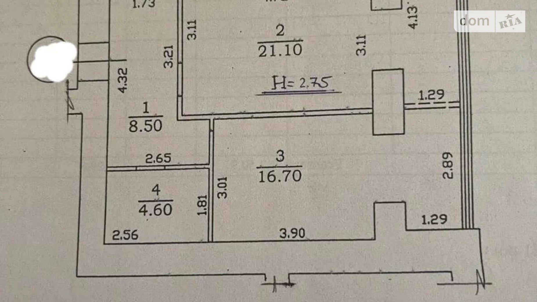 Продається 1-кімнатна квартира 51 кв. м у Харкові, вул. Джерельна, 11А