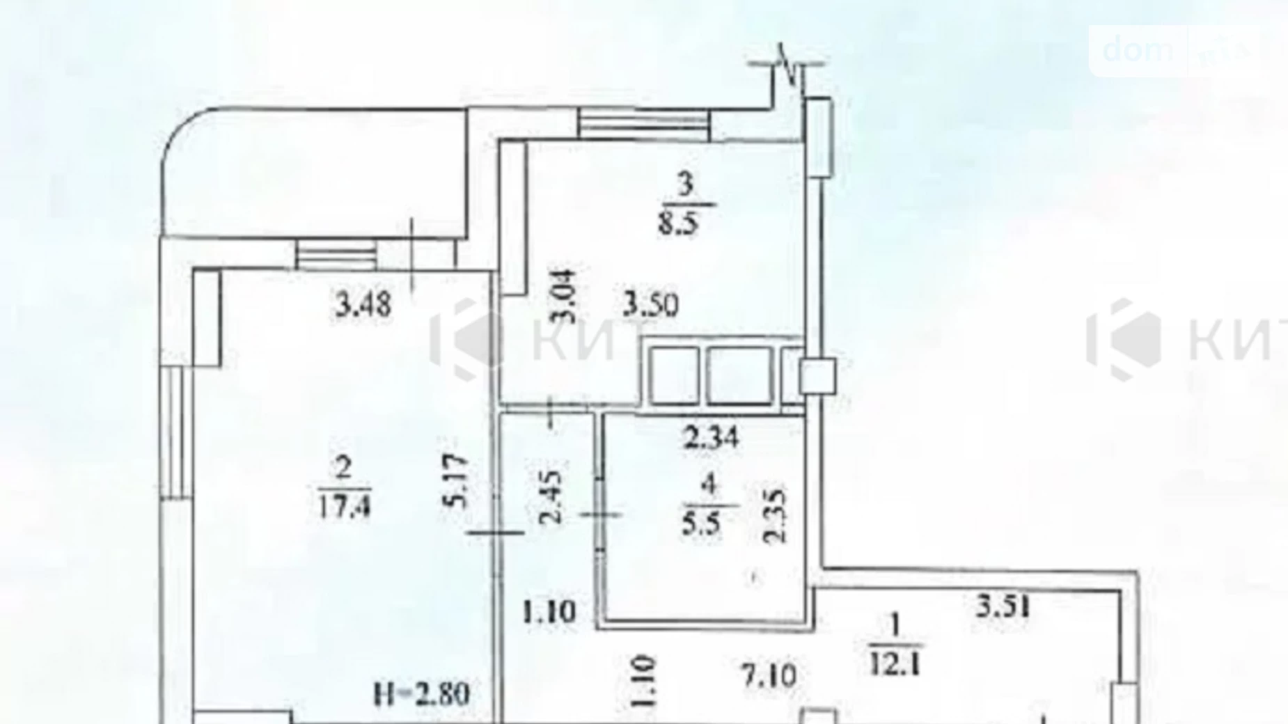 Продається 1-кімнатна квартира 45 кв. м у Харкові, просп. Перемоги, 65Г