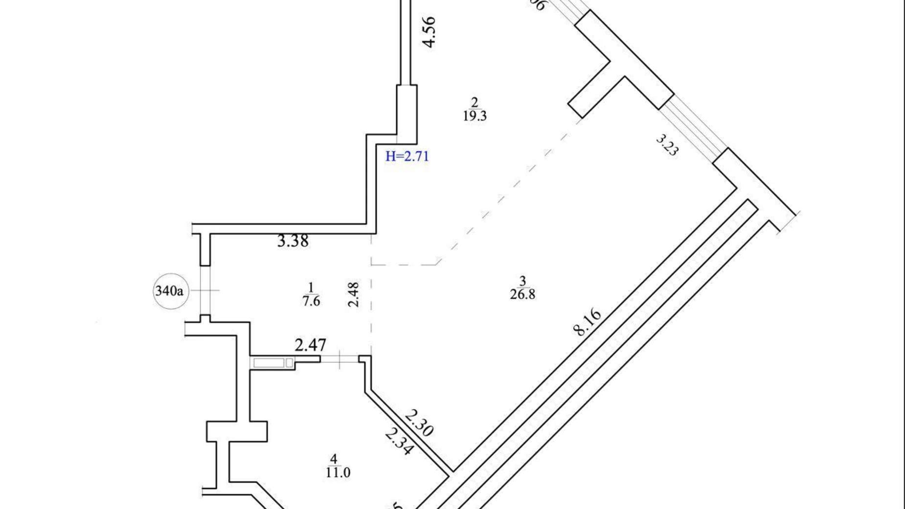 Продается 1-комнатная квартира 64 кв. м в Киеве, ул. Никольско-Слободская, 8