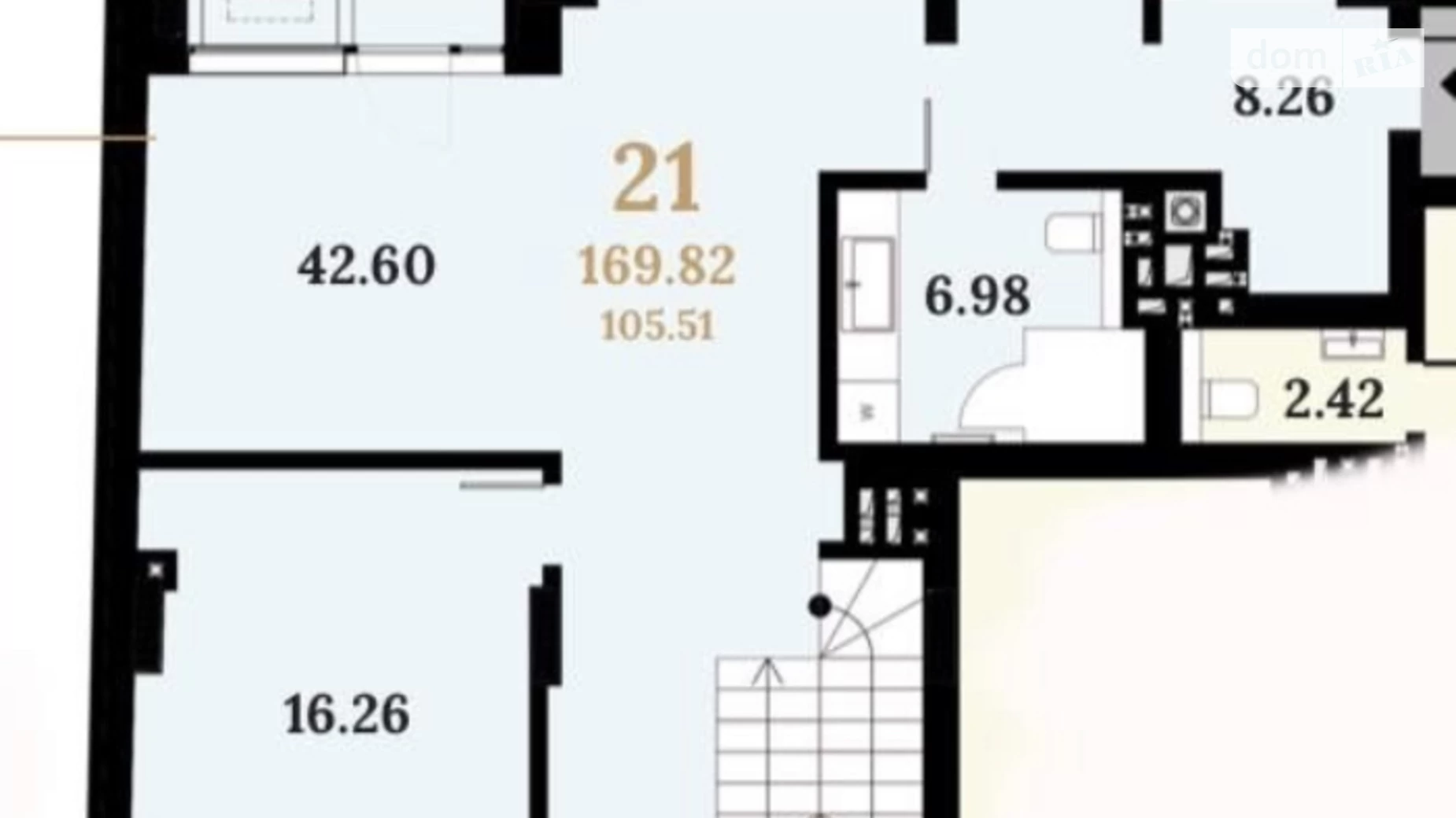 Продается 3-комнатная квартира 115 кв. м в Львове, ул. Городоцкая, 64