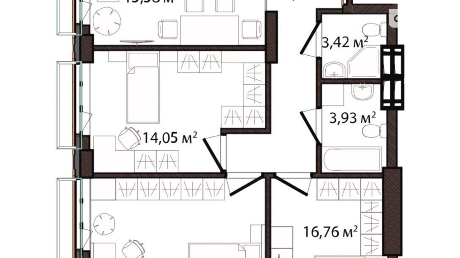 Продается 3-комнатная квартира 84 кв. м в Киеве, ул. Старонаводницкая, 42 - фото 4