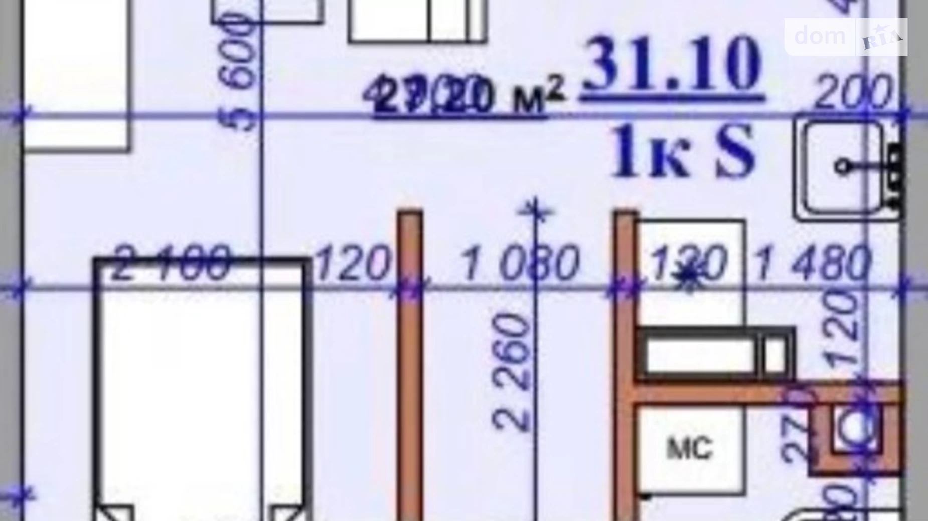 Продается 1-комнатная квартира 31.1 кв. м в Ивано-Франковске - фото 4