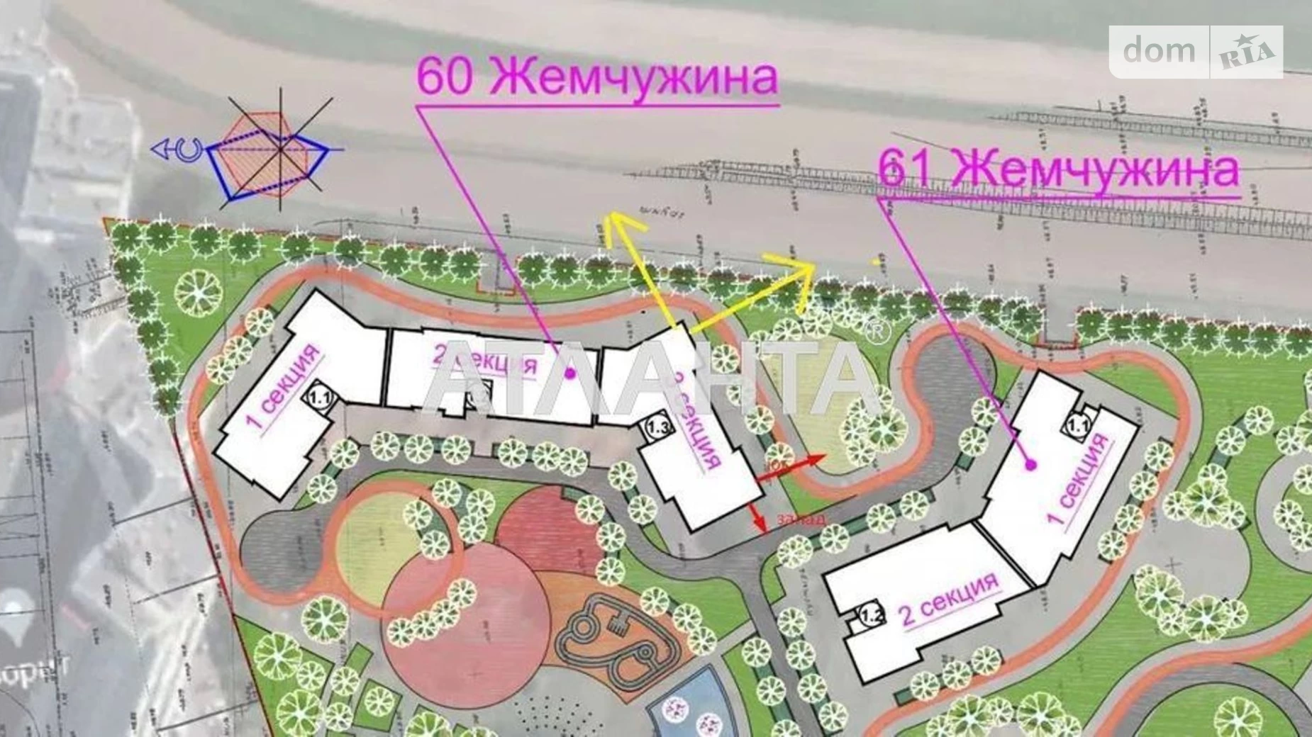 Продается 2-комнатная квартира 61.3 кв. м в Одессе, ул. Краснова