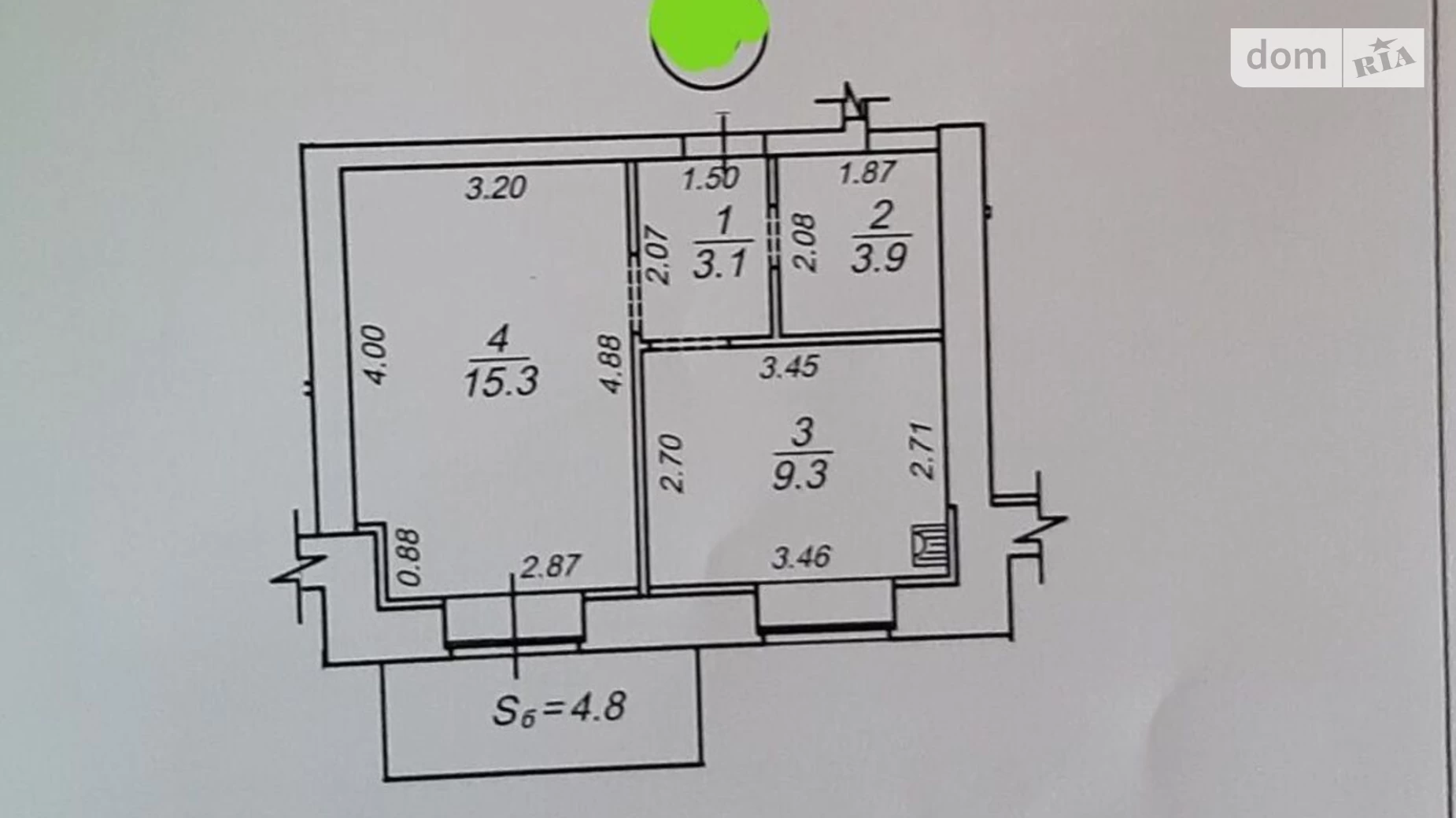 Продается 1-комнатная квартира 36 кв. м в Сумах, ул. Луганская, 12 - фото 2