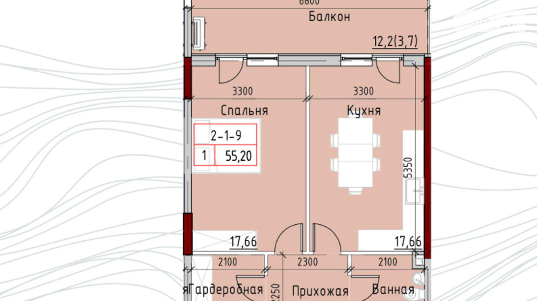Продается 1-комнатная квартира 55 кв. м в Одессе, пер. Маячный - фото 2