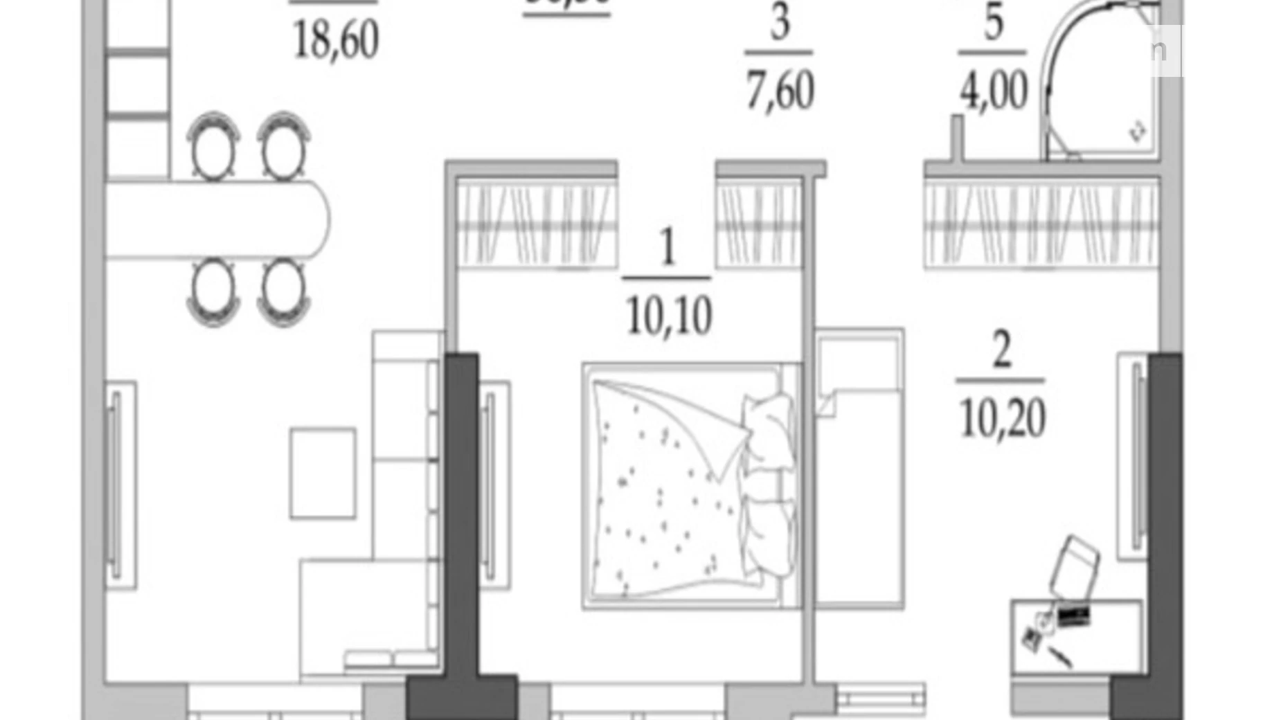 Продается 2-комнатная квартира 56.5 кв. м в Одессе, ул. Академика Вильямса - фото 5