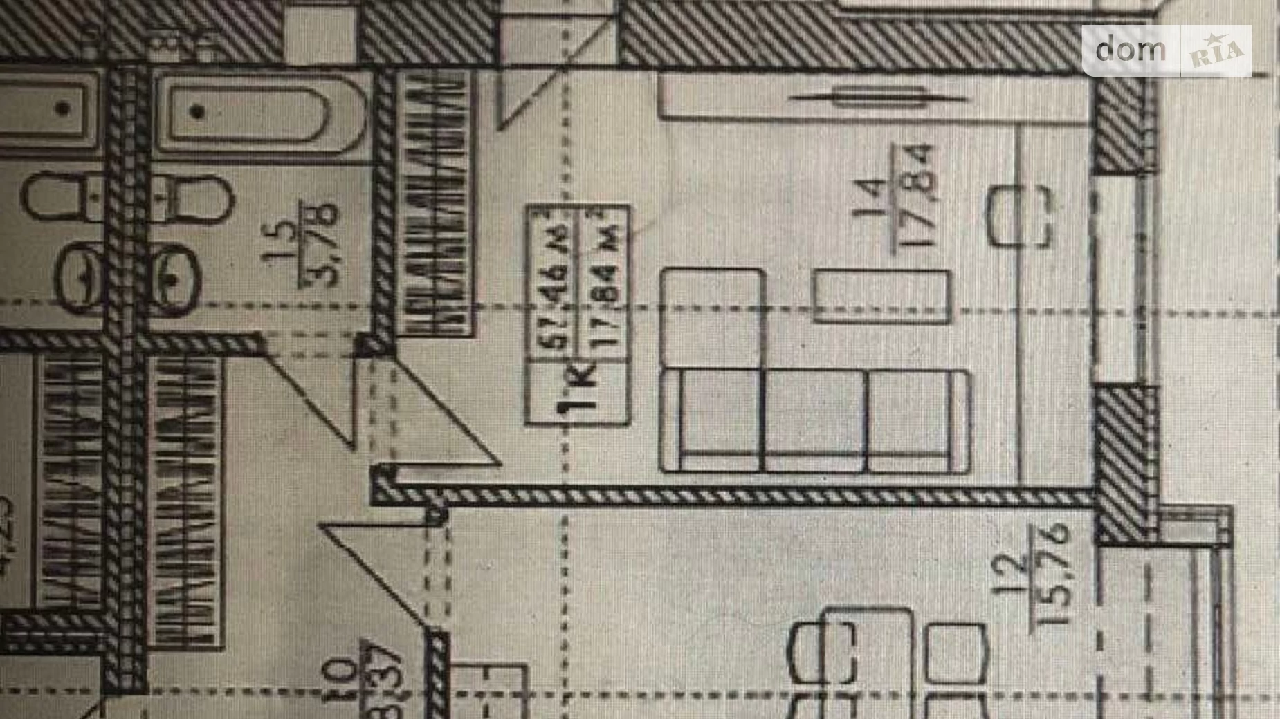 Продается 1-комнатная квартира 58.8 кв. м в Ивано-Франковске, ул. Вовчинецька