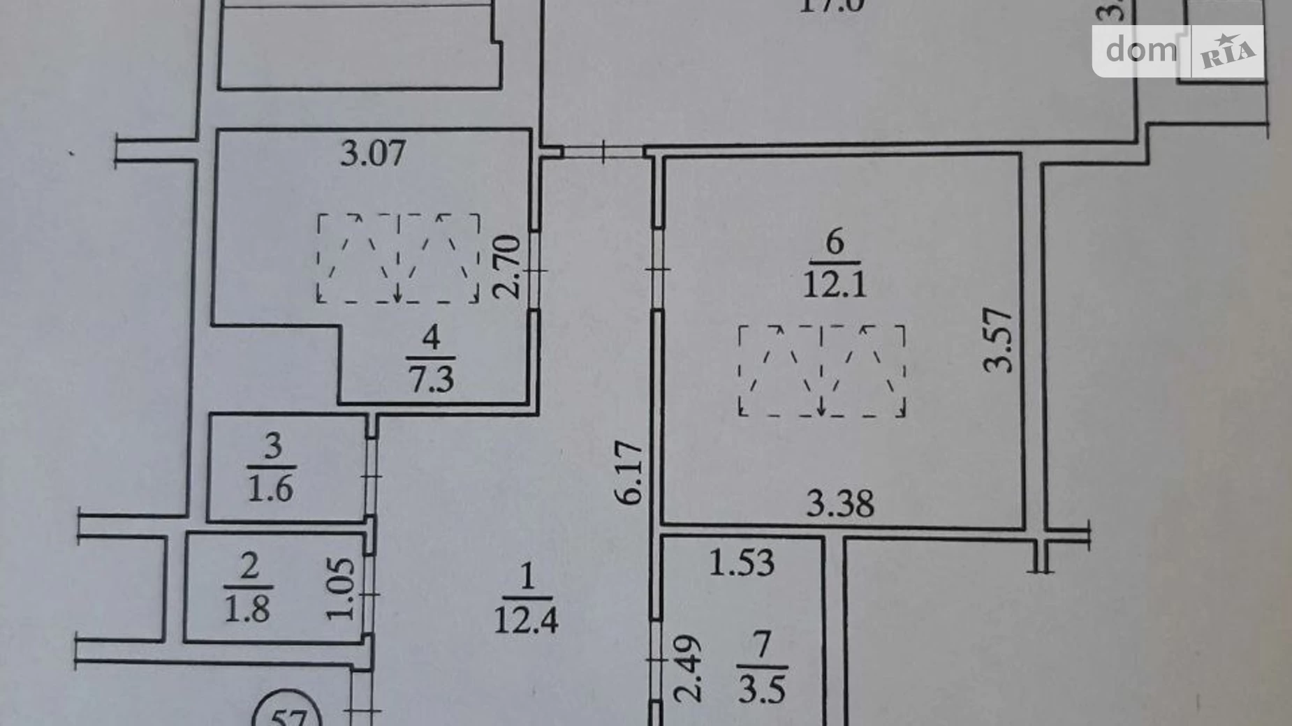 Продається 2-кімнатна квартира 55.7 кв. м у Києві, пров. Павла Лі(Московський (Жуляни)), 2Е - фото 2