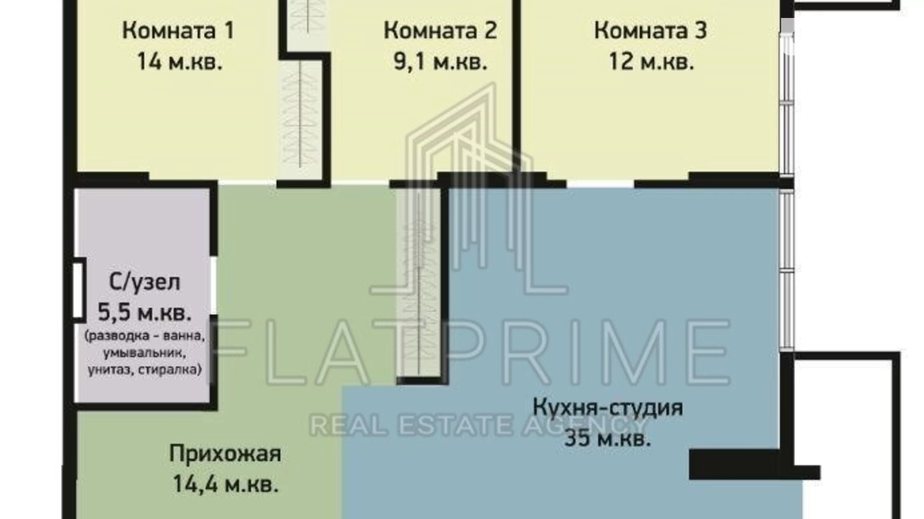 Продается 3-комнатная квартира 96 кв. м в Киеве, ул. Даниила Щербаковского(Щербакова), 52 - фото 3