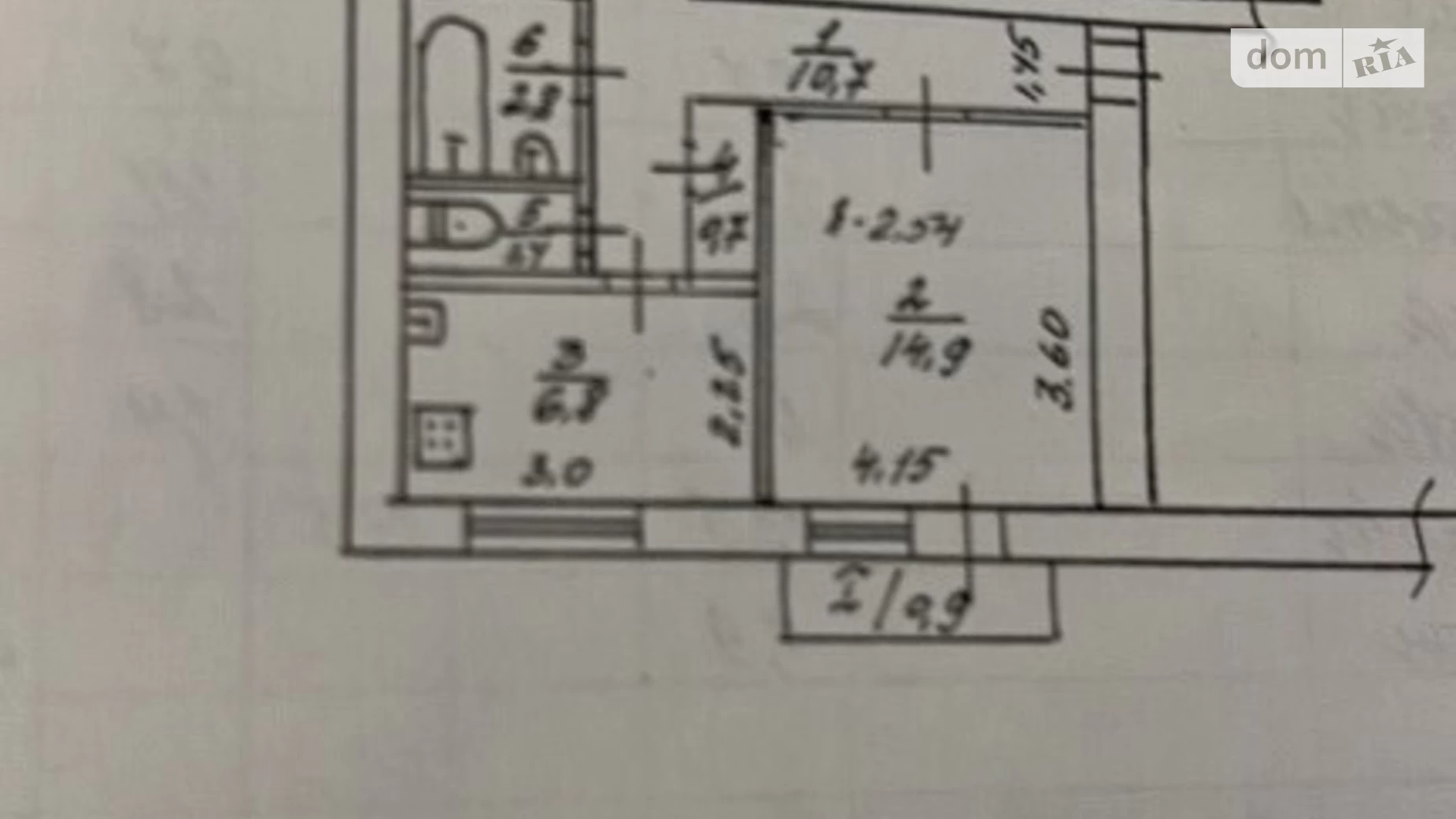 Продается 2-комнатная квартира 53 кв. м в Днепре, ул. Решетиловская, 18