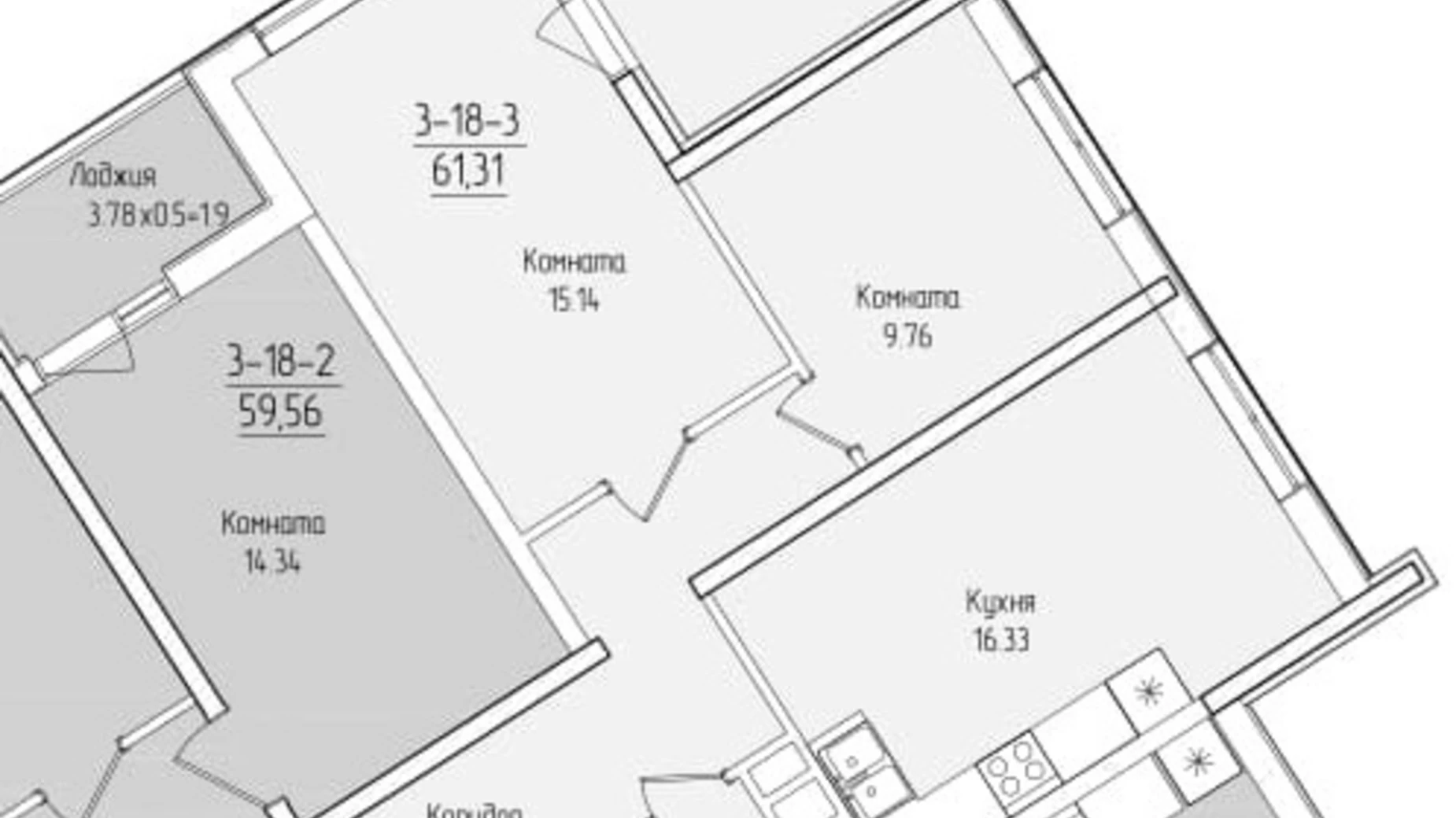 Продается 2-комнатная квартира 61.31 кв. м в Одессе, ул. Краснова, 5 - фото 4