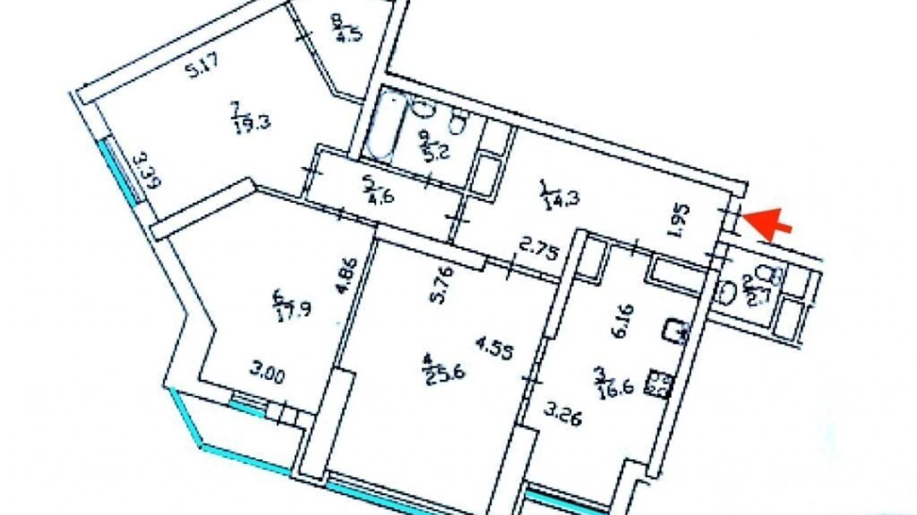 Продается 3-комнатная квартира 112 кв. м в Киеве, ул. Срибнокильская, 1