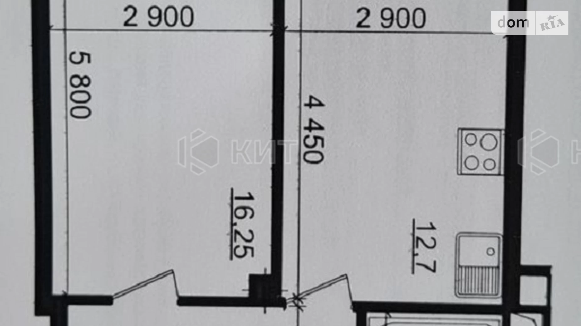 Продається 1-кімнатна квартира 43 кв. м у Харкові, просп. Героїв Харкова(Московський), 154