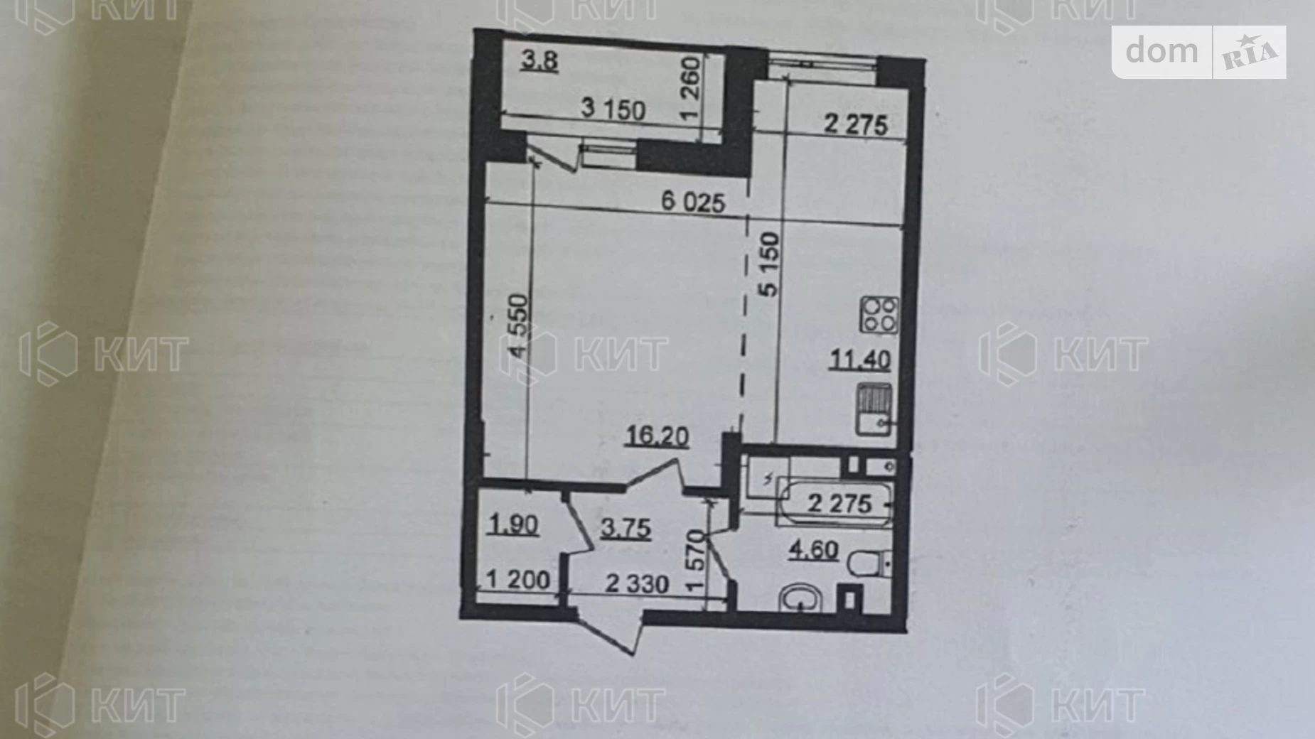 Продается 1-комнатная квартира 36 кв. м в Харькове, просп. Героев Харькова(Московский), 154