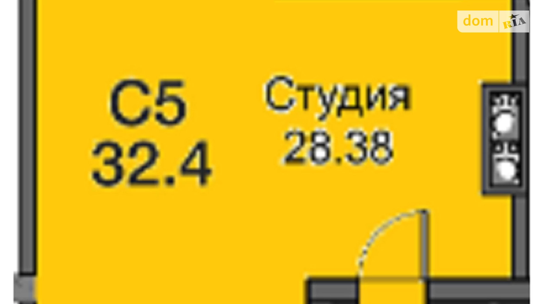 Продается 1-комнатная квартира 27 кв. м в Одессе, ул. Паустовского, 42/3