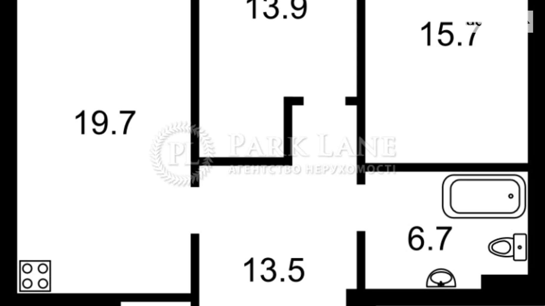 Продается 2-комнатная квартира 76 кв. м в Киеве, ул. Причальная, 12