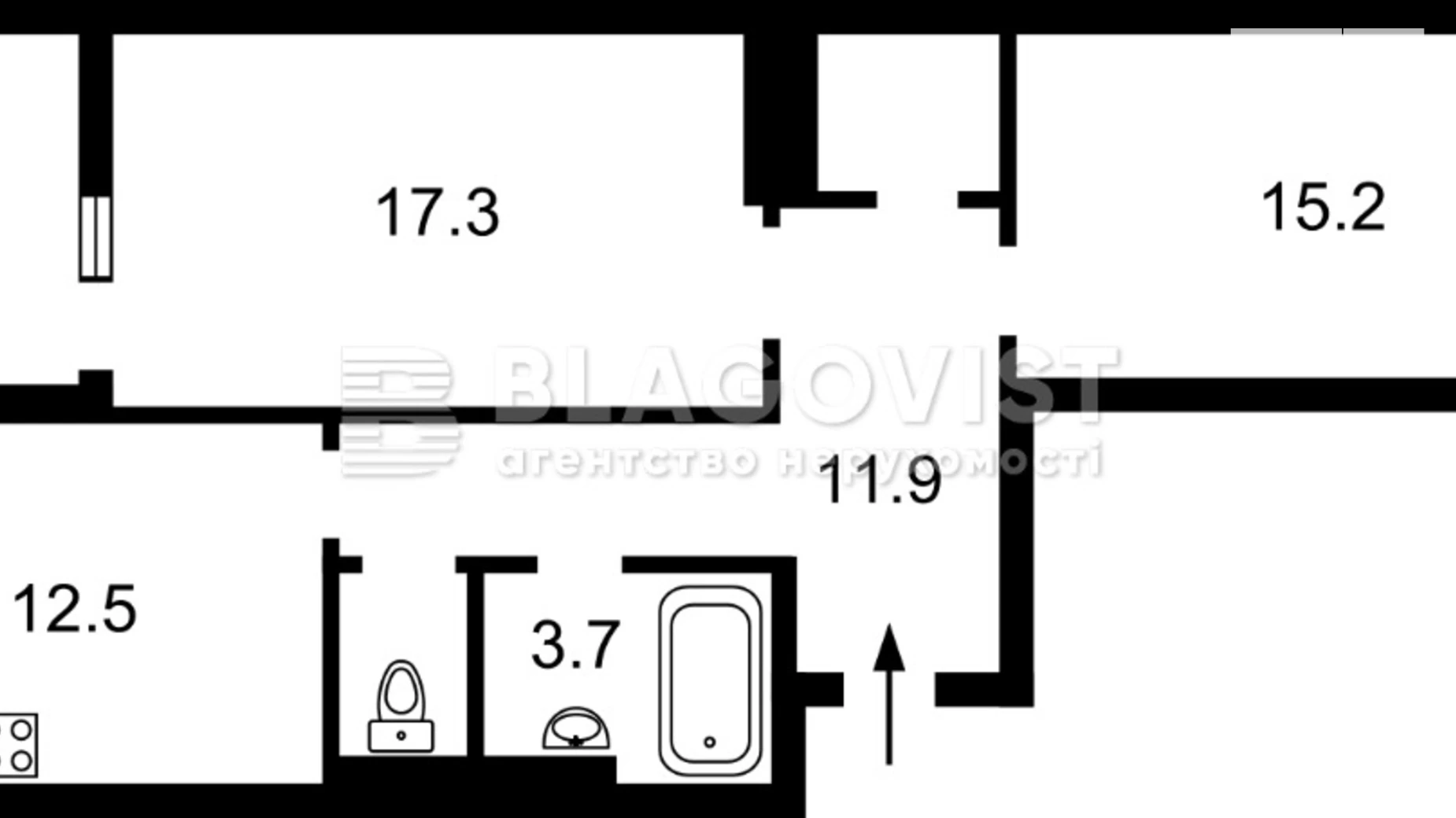 Продается 2-комнатная квартира 65 кв. м в Киеве, бул. Академика Вернадского, 24