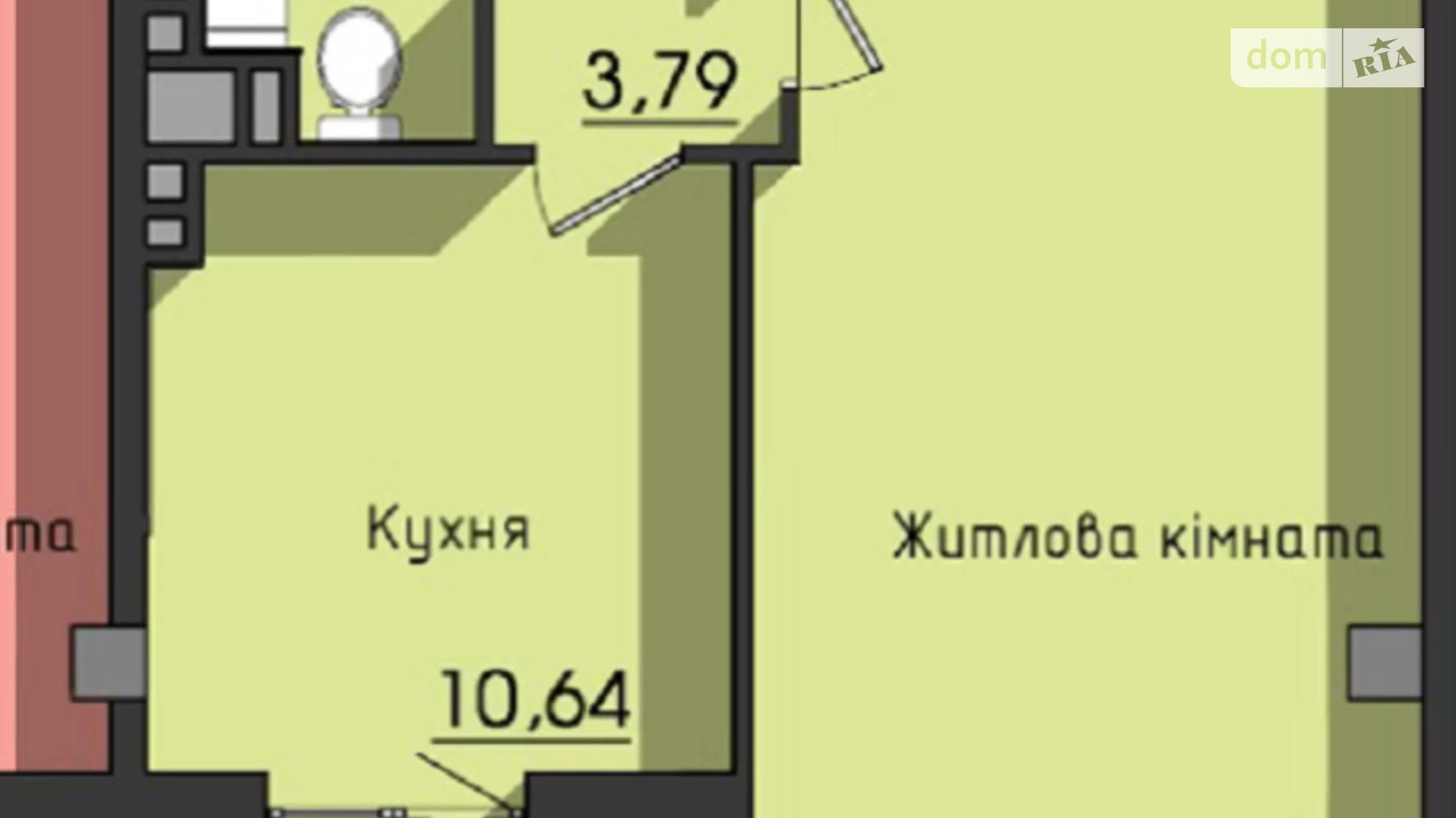 Продається 1-кімнатна квартира 47.95 кв. м у Одесі, вул. Космонавтів - фото 3