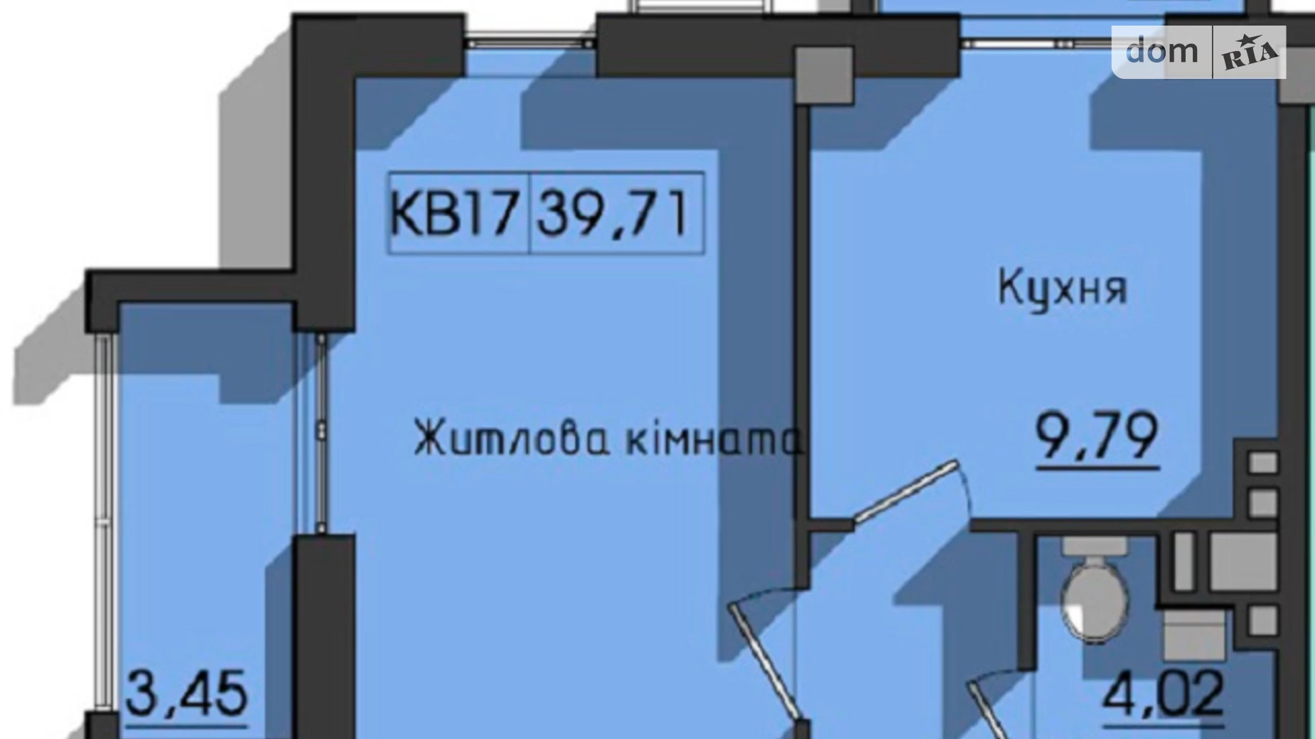 Продается 1-комнатная квартира 39.6 кв. м в Одессе, ул. Космонавтов - фото 3