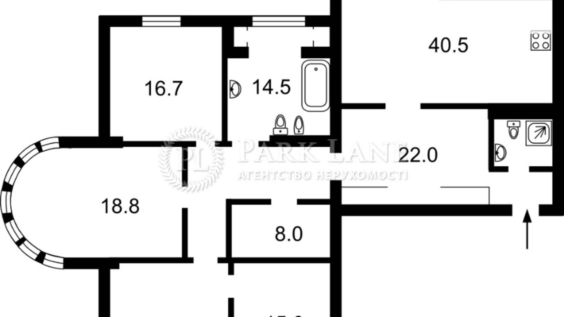 Продается 4-комнатная квартира 167 кв. м в Киеве, ул. Дмитриевская, 69