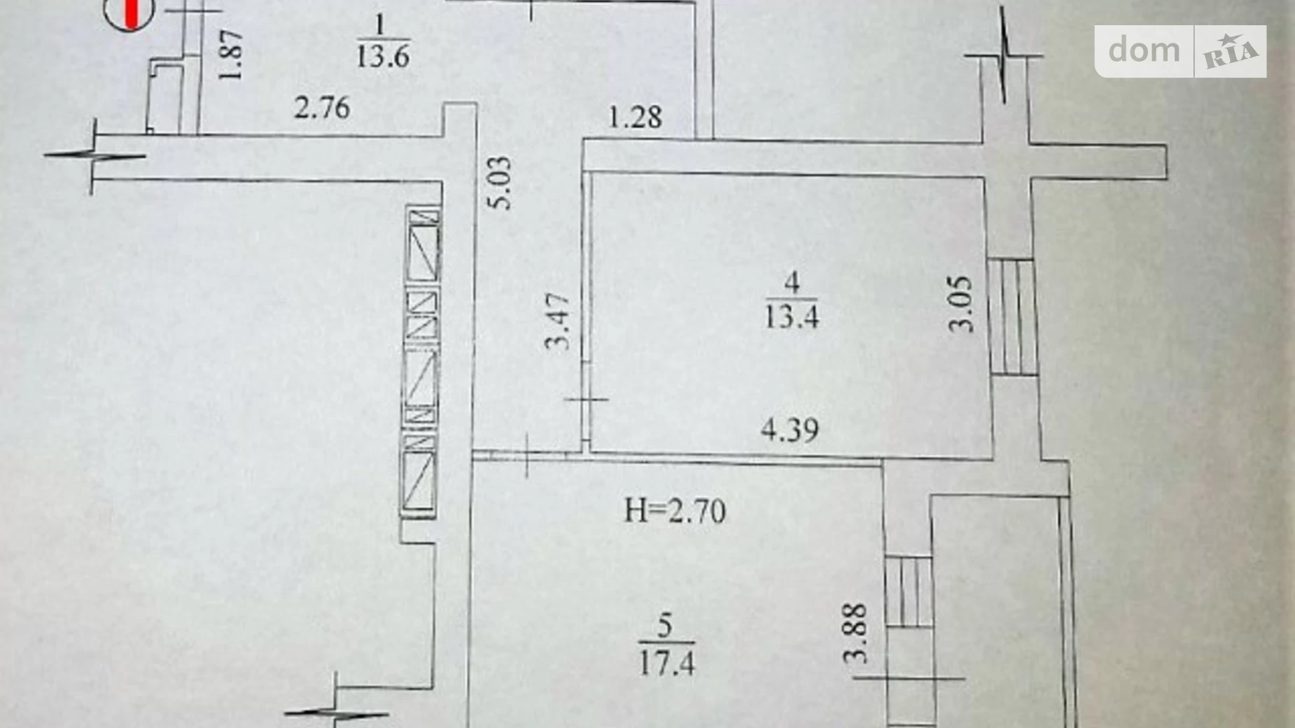 Продається 1-кімнатна квартира 55 кв. м у Харкові, пр. Рогатинський, 16