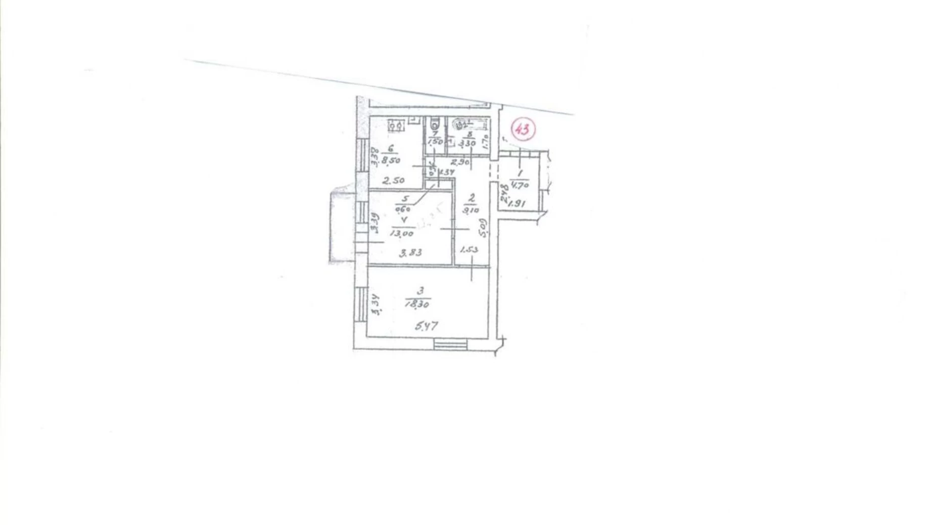 Продается 2-комнатная квартира 60 кв. м в Киеве, ул. Белорусская, 30