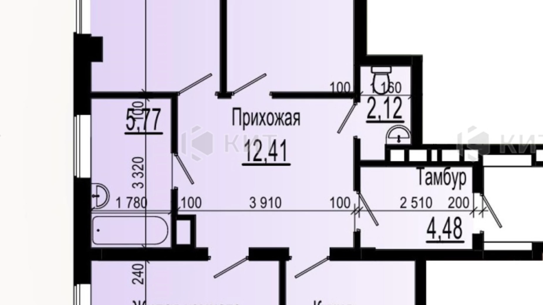 Продается 3-комнатная квартира 105 кв. м в Харькове, ул. Сухумская, 22