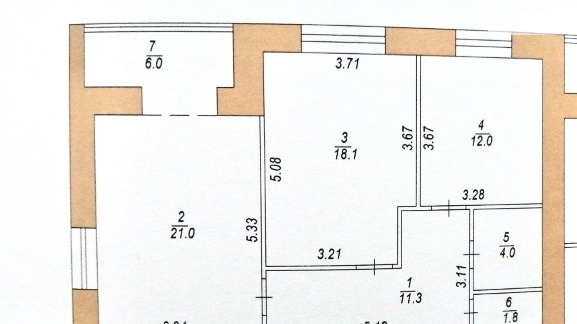 2-комнатная квартира 74.2 кв. м в Тернополе, ул. Яремы