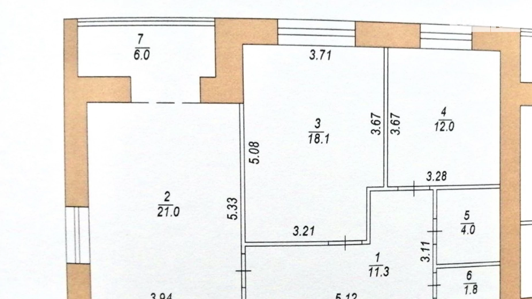 2-кімнатна квартира 74.2 кв. м у Тернополі, вул. Яреми