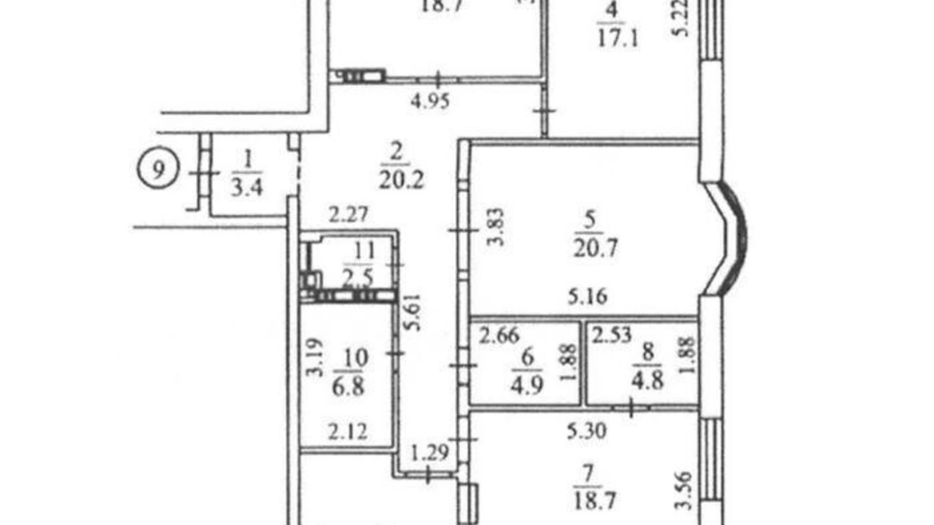 Продается 3-комнатная квартира 133.5 кв. м в Киеве, пер. Лабораторный, 6