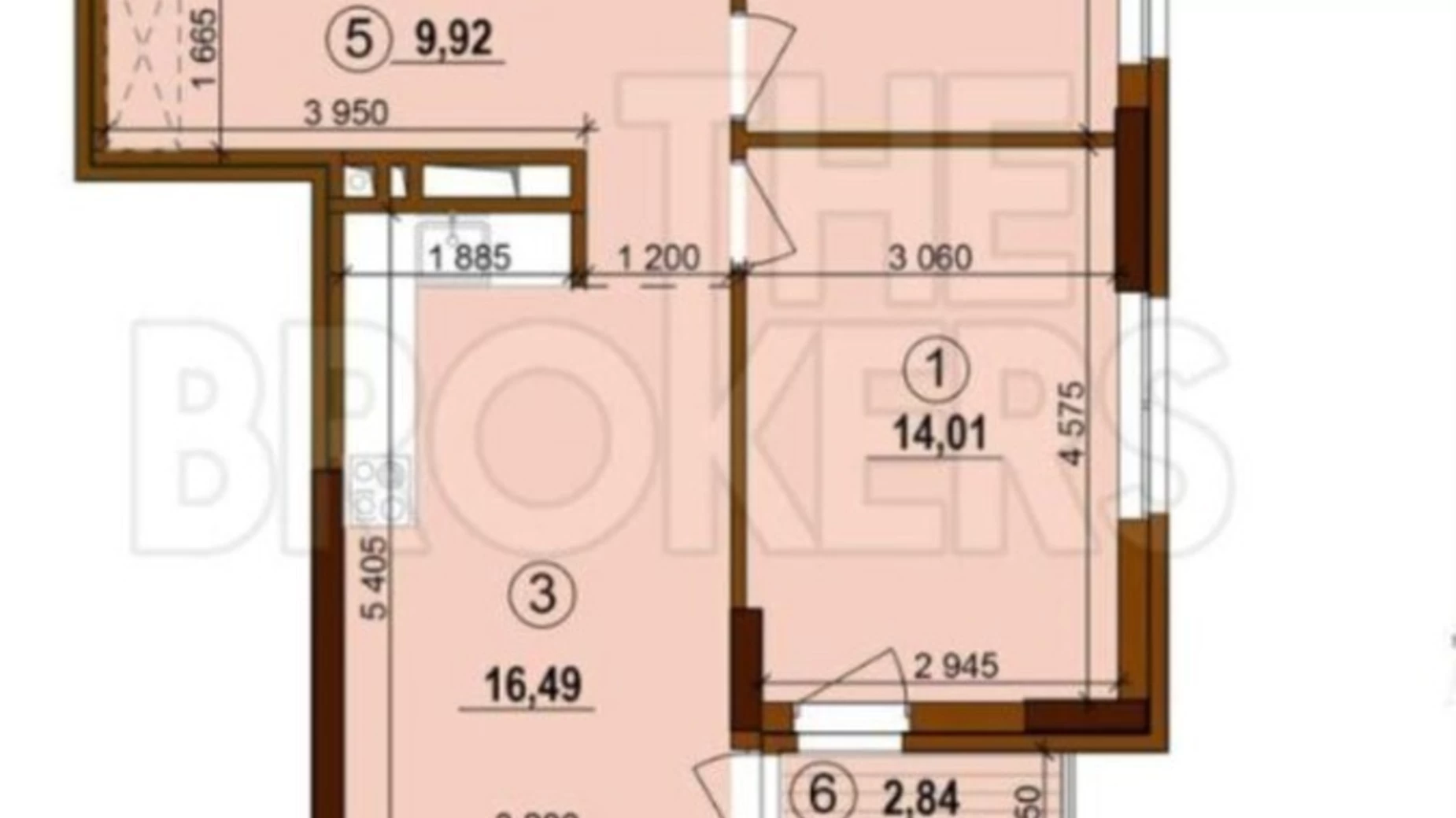 Продается 2-комнатная квартира 60 кв. м в Киеве, ул. Межевая, 14 - фото 2