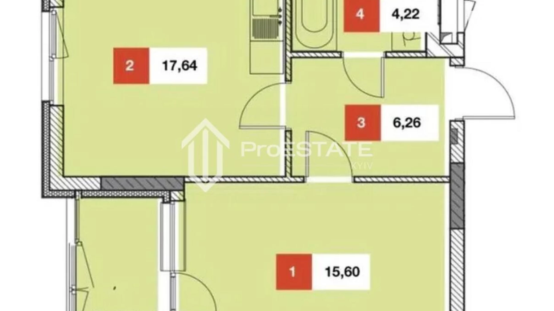 Продается 1-комнатная квартира 48 кв. м в Киеве, ул. Академика Заболотного, 15