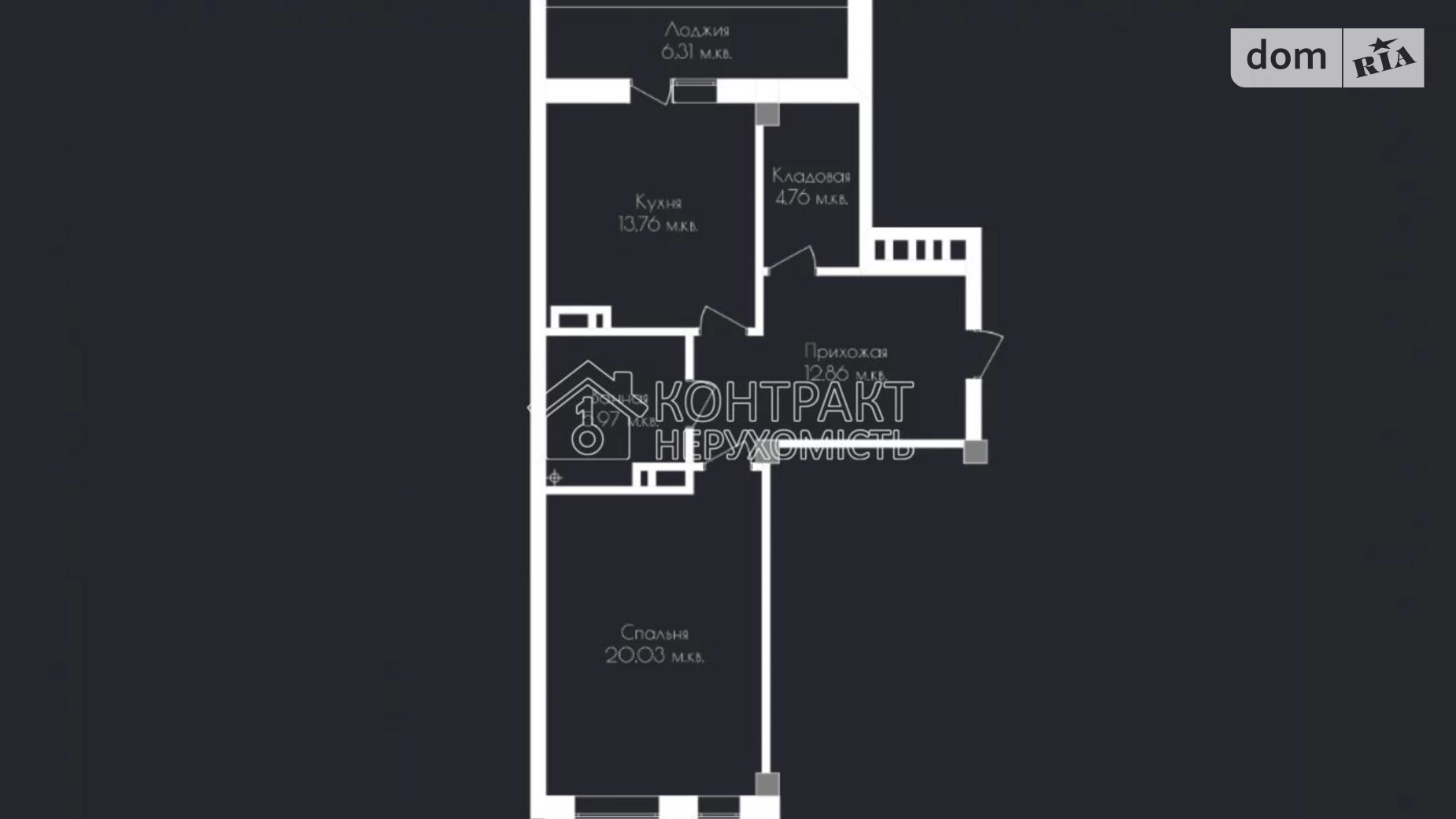 Продается 1-комнатная квартира 63.98 кв. м в Харькове, ул. Валентиновская - фото 2