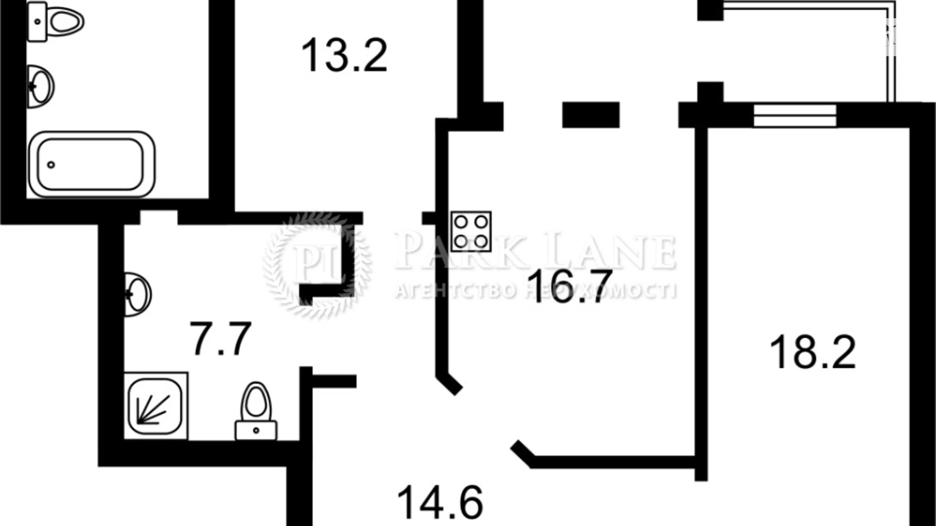 Продается 2-комнатная квартира 79 кв. м в Киеве, ул. Богдана Хмельницкого, 30/10 - фото 3