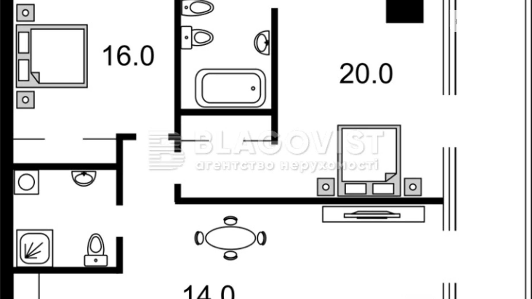 Продается 2-комнатная квартира 72 кв. м в Киеве, ул. Мечникова, 11А - фото 3