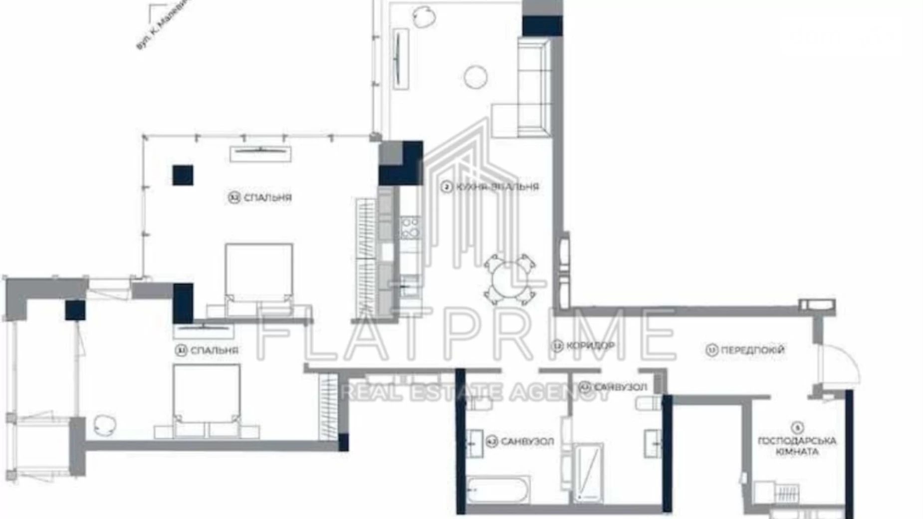 Продается 3-комнатная квартира 109 кв. м в Киеве, ул. Антоновича(Горького), 136-138