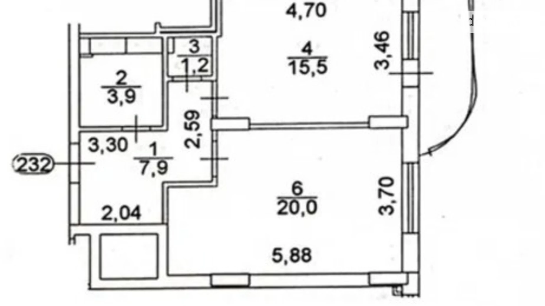 Продается 2-комнатная квартира 52 кв. м в Киеве, ул. Андрея Верхогляда(Драгомирова), 2А