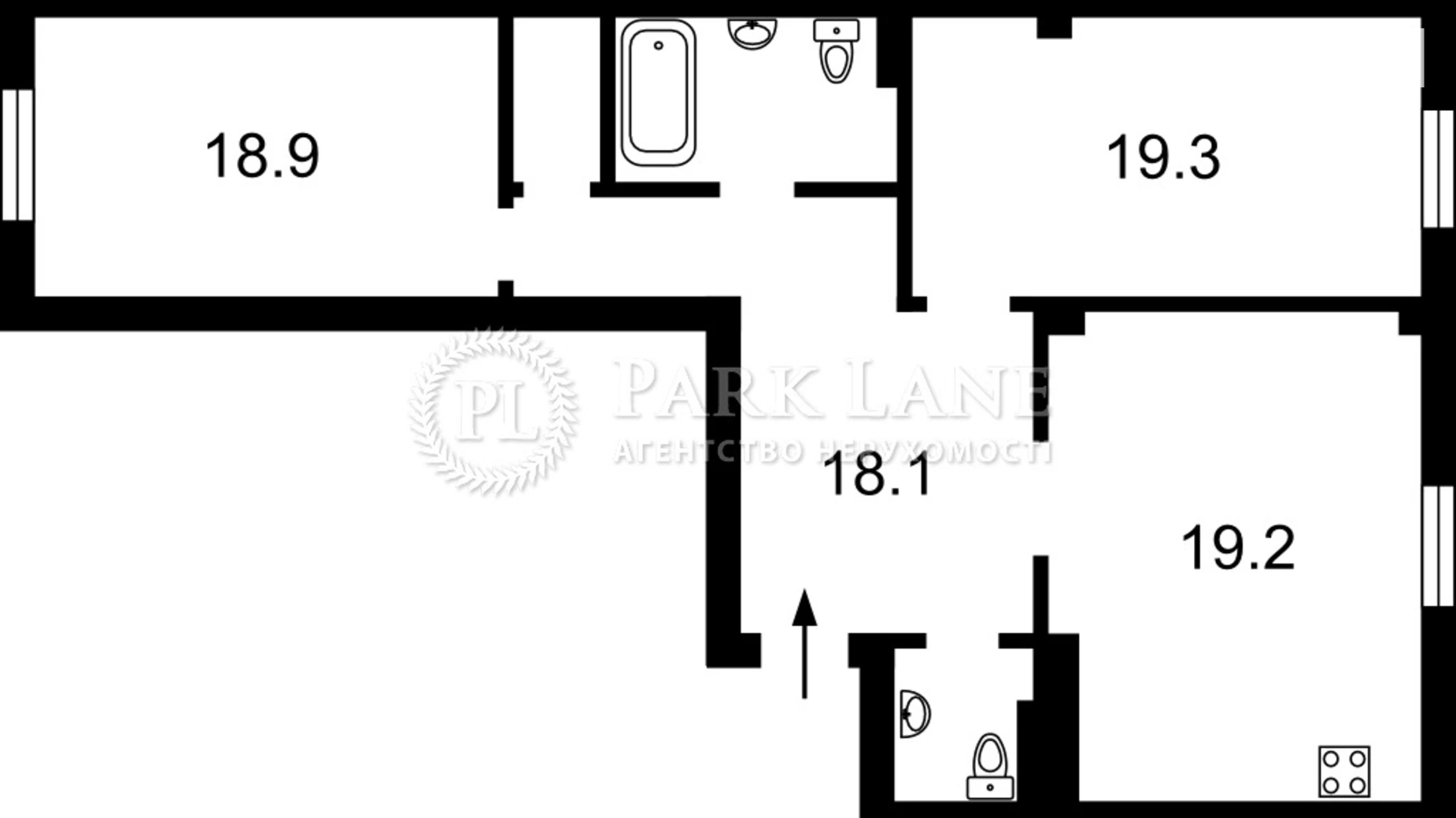 Продается 2-комнатная квартира 90 кв. м в Киеве, ул. Полтавская, 10